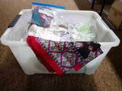 Box Lot of Assorted Scarves & More