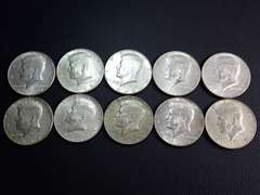 (10) KENNEDY HALF DOLLAR COINS - 40% SILVER