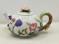LR… Charter club, “wildflower” teapot, see pictures for details.