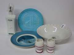 Ceramic Fratelli Carli Olive Oil Bottle, Collector's Plates & More