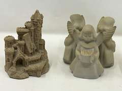 LR… Assorted home decor to include a ceramic Angel candlestick holder, nativity bell, no clapper, and more. See pictures for details.