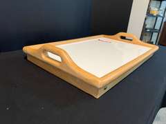 LR… Wooden framed bed tray, see pictures for details.