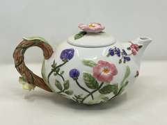 LR… Charter club, “wildflower” teapot, see pictures for details.
