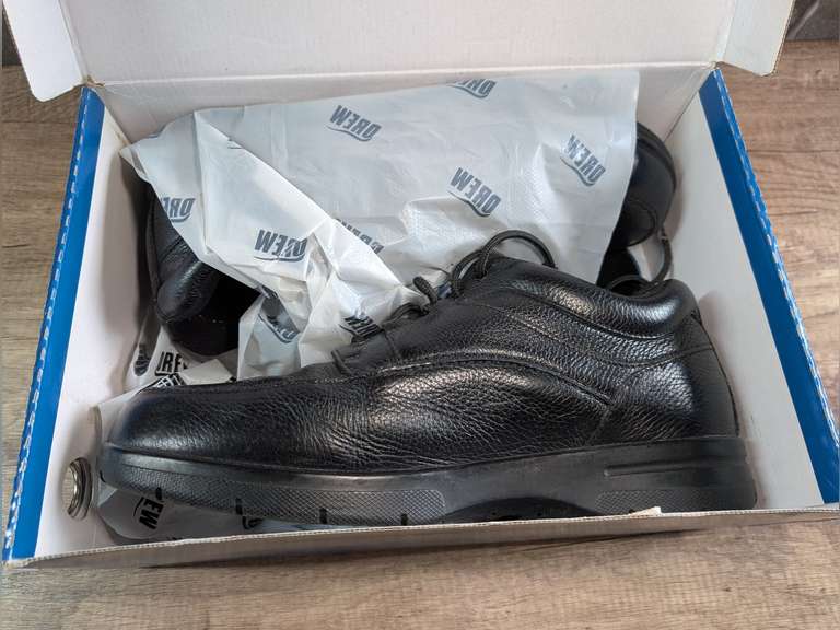 DREW ORTHOPEDIC SHOES WITH ORIGINAL BOX, SIZE 14M image