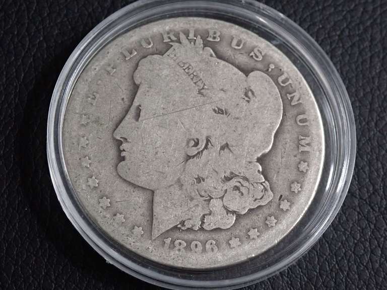 1896-O MORGAN SILVER DOLLAR COIN image