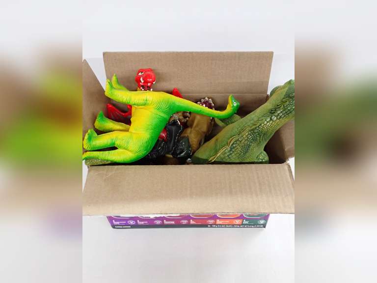 Box of Dinosaur Figures & Toys image