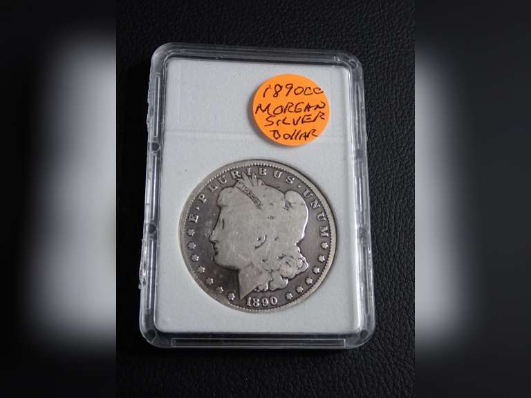 1890-CC MORGAN SILVER DOLLAR COIN image