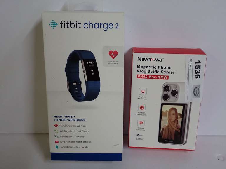 Fitbit Charge 2 and Magnetic Phone Vlog Selfie Screen in Box image