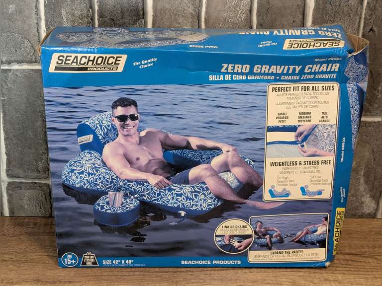 SEACHOICE PRODUCTS ZERO GRAVITY CHAIR IN ORIGINAL BOX image