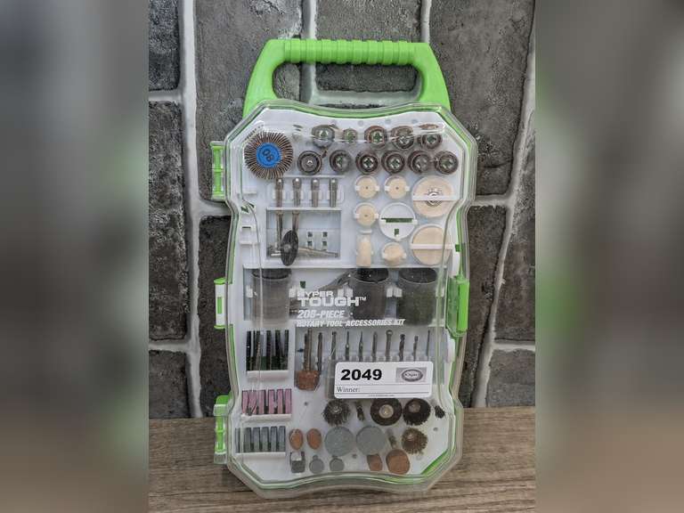 HYPER TOUGH ROTARY TOOL ACCESSORY KIT WITH CASE image