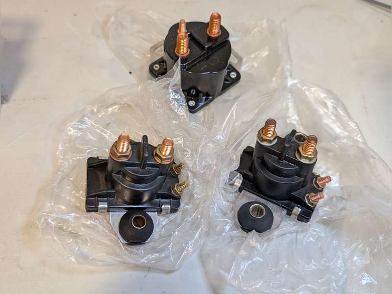 UNUSED OUTBOARD STARTER SOLENOIDS, FITMENT UNDETERMINED image