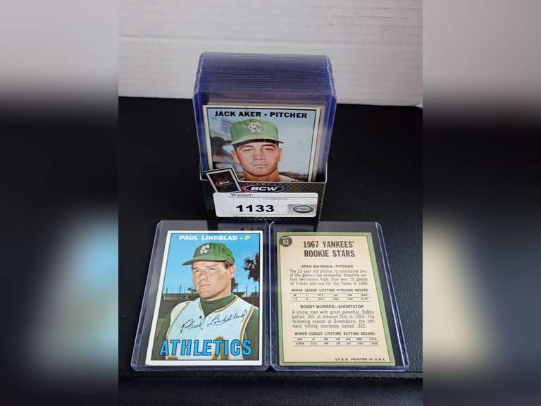 1967 TOPPS BASEBALL CARDS W/CONTENT LIST image