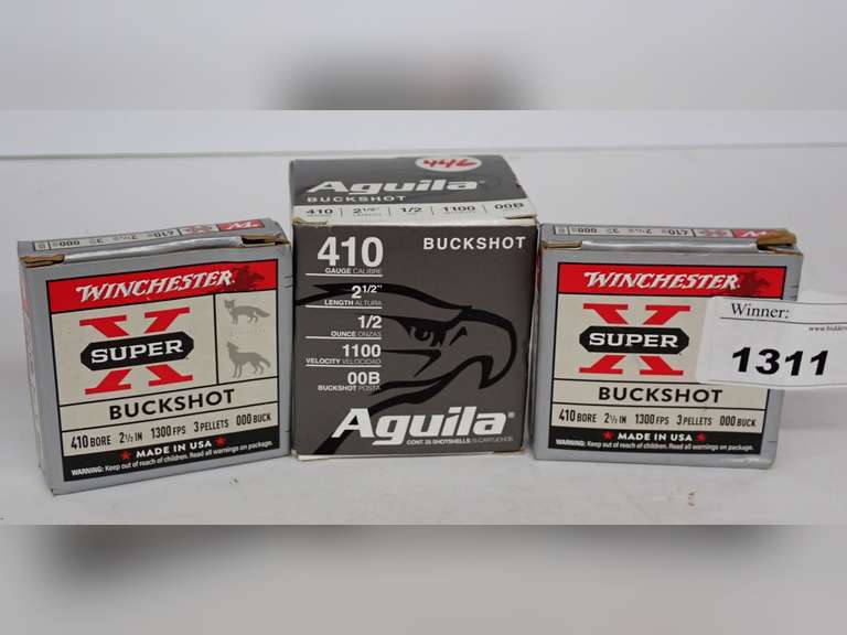 410 Gauge Buckshot Ammo - Winchester Super X and Aguila image