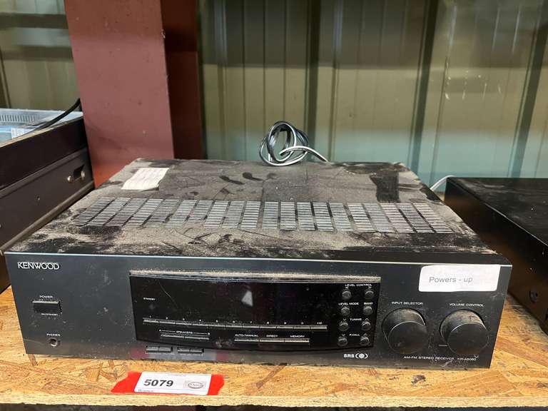 Kenwood KR-A 5080 AM/FM stereo receiver, powers up, working condition unknown, see pictures for details. image