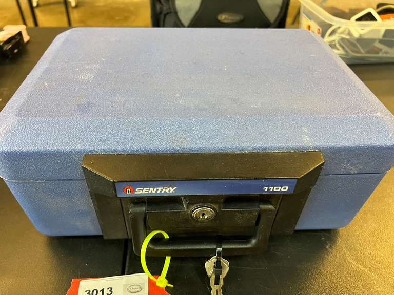 Sentry 1100 safe, does have keys, see pictures for details. image