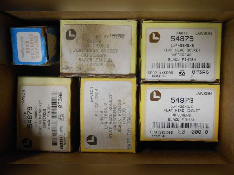 APPROX 250 LAWSON PRODUCTS PART #54879 (5 BOXES) & AEROQUIP DISCONNECT image