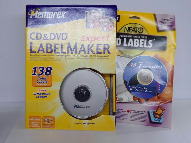 Memorex CD & DVD Label Maker and Neato CD Labels image