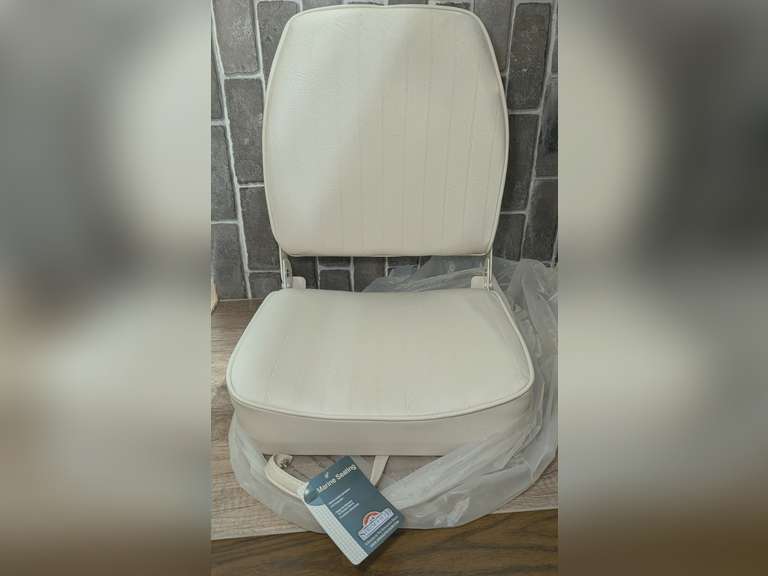 FOLDING SPRINGFIELD MARINE SEAT WITH ORIGINAL SHIPPING PLASTIC image