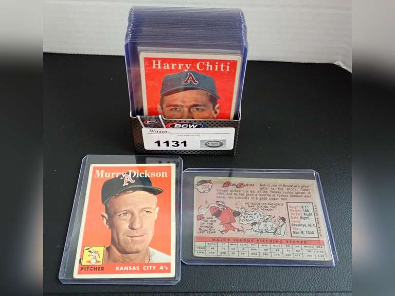 1958 TOPPS BASEBALL CARDS W/CONTENT LIST image
