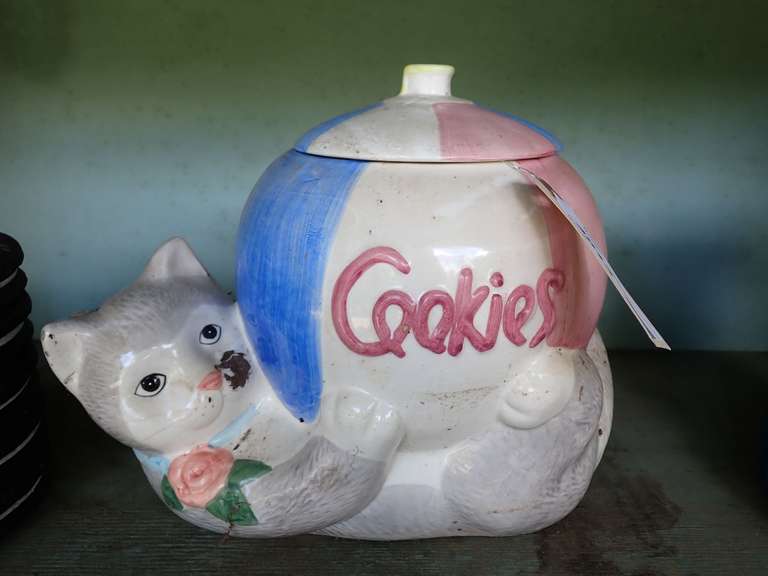 Whimsical Cat Cookie Jar image