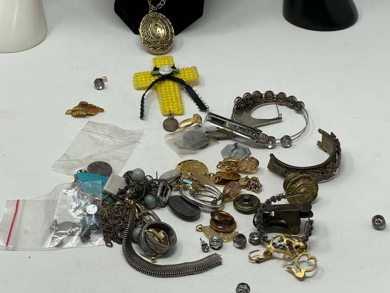 Assorted jewelry parts for crafting, see pictures for details. image