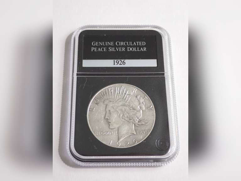 1926 PEACE DOLLAR COIN, PCS GENUINE CIRCULATED image