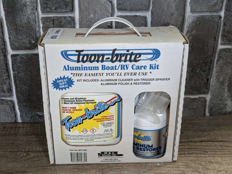 TOON-BRITE ALUMINUM BOAT/RV CARE KIT IN ORIGINAL BOX image