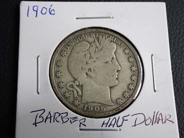 1906 BARBER HALF DOLLAR COIN image