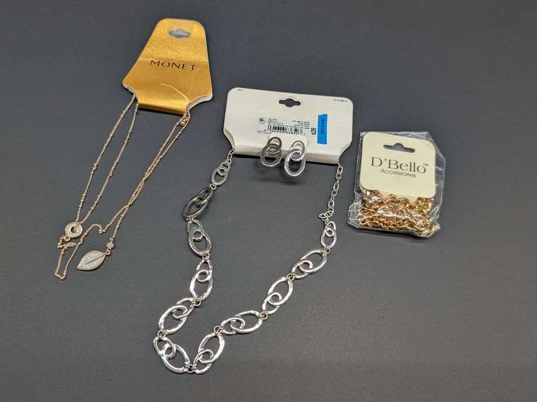 LADIES' FASHION NECKLACES WITH TAGS INCLUDING LIZ CLAIBORNE NECKLACE AND EARRING SET image