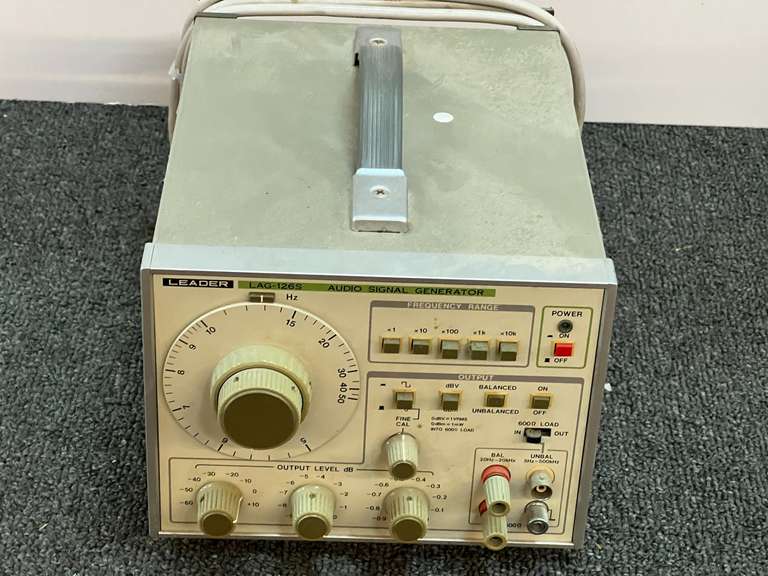 Leader LAG-126S audio signal generator, working condition unknown, see pictures for details. image