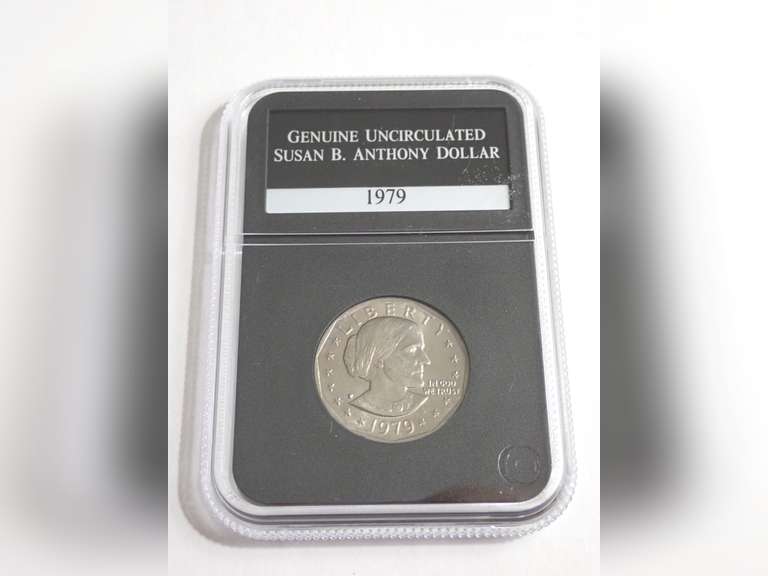 1979 SUSAN B. ANTHONY DOLLAR COIN, PCS GENUINE UNCIRCULATED image