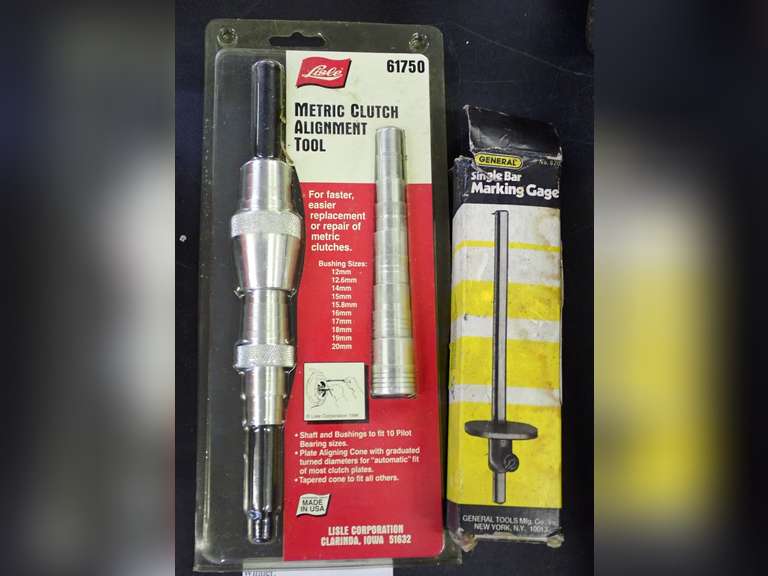 Lisle Metric Clutch Alignment Tool & General Single Bar Marking Gage image