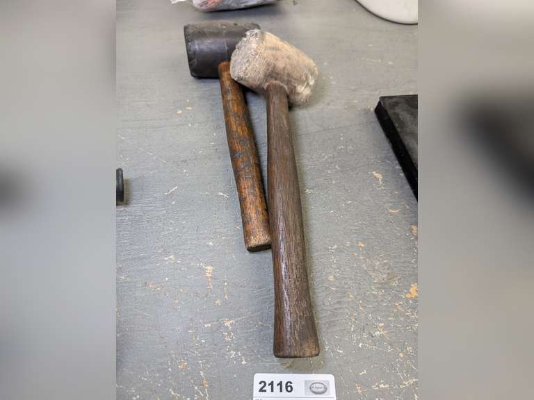 PAIR OF RUBBER MALLETS image