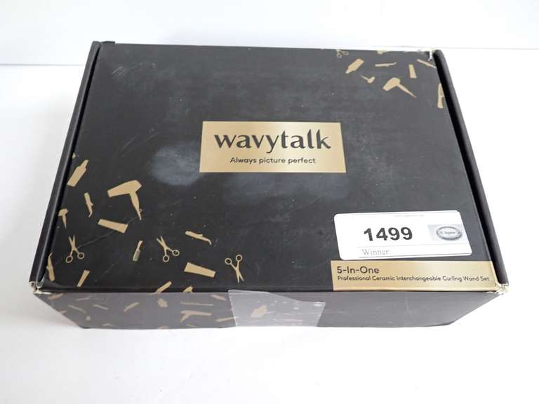 Wavytalk 5-in-1 Professional Ceramic Interchangeable Curling Wand Set image