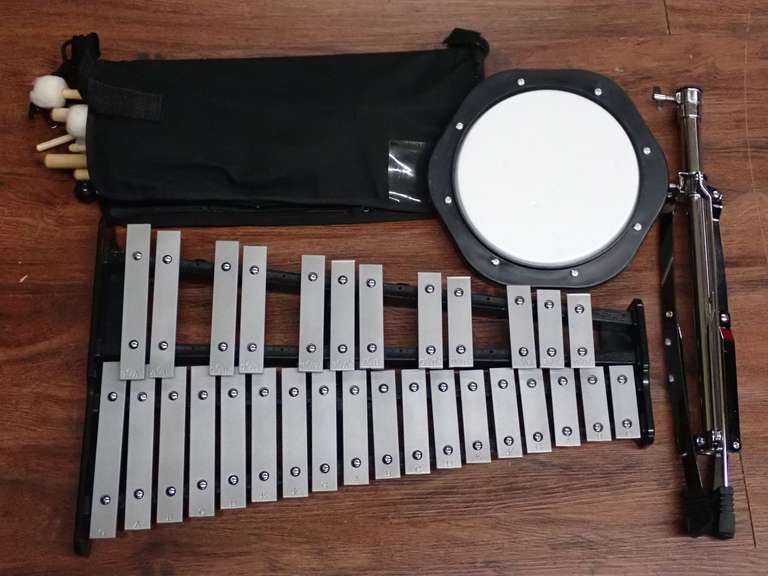 Percussion Instrument Set: Xylophone and Accessories with Carry Bag image