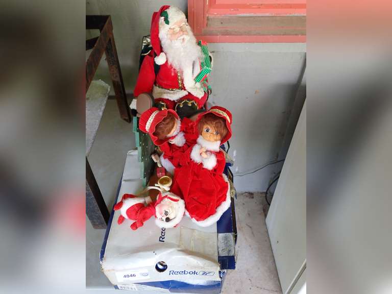 Mixed Lot of Christmas Decorations, Dolls, and Ornaments image