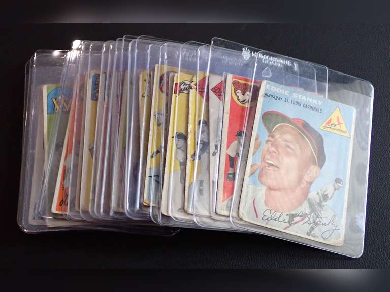 1954 TOPPS BASEBALL CARDS W/CONTENT LIST image