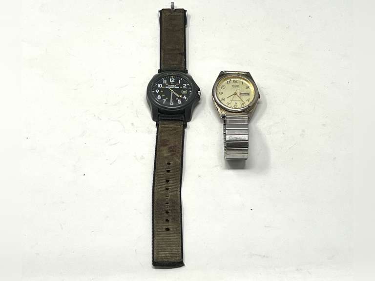 Men’s watches, includes Sharp and Timex, see pictures for details. image