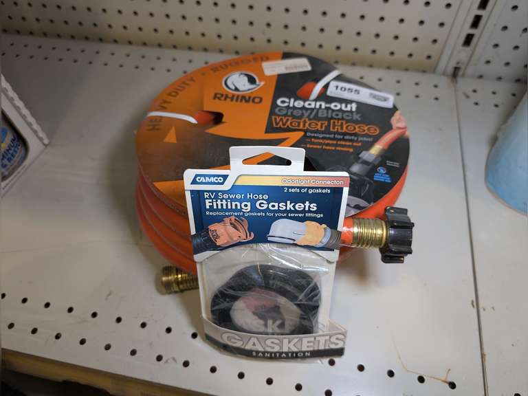 CLEAN OUT GRAY/BLACK WATER HOSE AND RV SEWER HOSE FITTING GASKETS IN ORIGINAL PACKAGES image