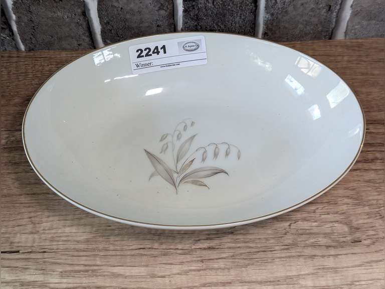 VINTAGE KAYSONS FINE CHINA GOLDEN RHAPSODY PATTERN VEGETABLE BOWL image
