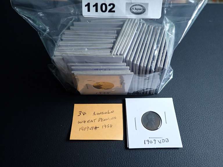 (38) VINTAGE WHEAT PENNIES image