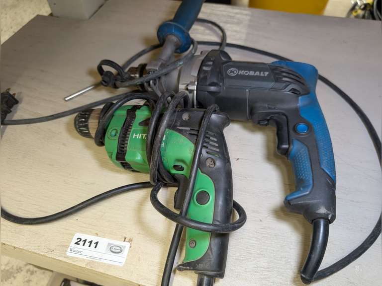 KOBALT HAMMER DRILL AND HITACHI DRILL image