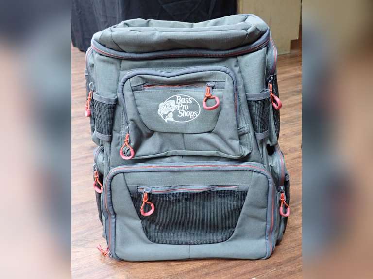 Bass Pro Shops Extreme 3600 Tackle Backpack with 4 Utility Trays w/tag image