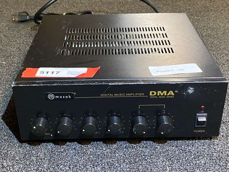 Muzak digital music amplifier, powers up, working condition unknown, see pictures for details. image