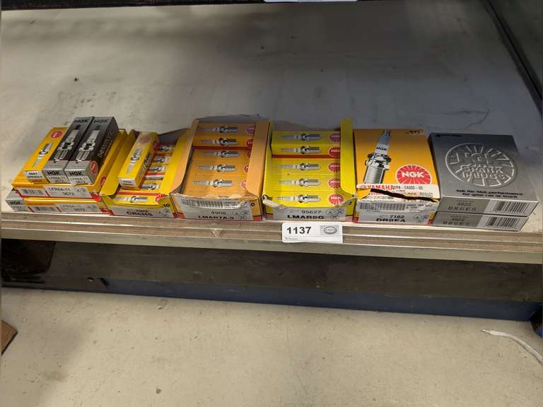 ALL SPARK PLUGS ON COUNTER SHELF MARKED 1137 image