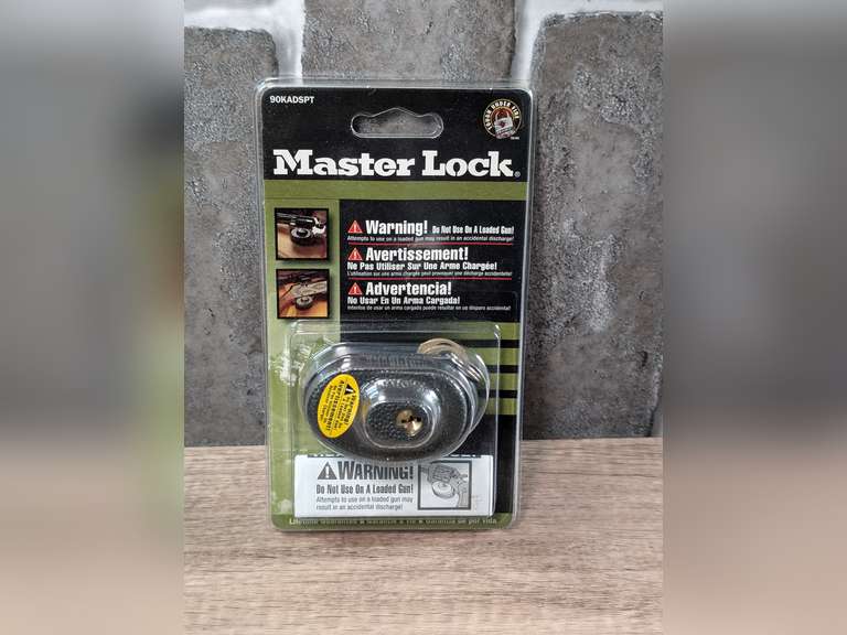 MASTER LOCK GUN TRIGGER LOCK IN ORIGINAL PACKAGE image