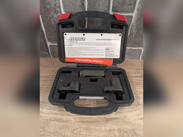 POWERBUILT 3-PIECE OXYGEN SENSOR SOCKET SET image
