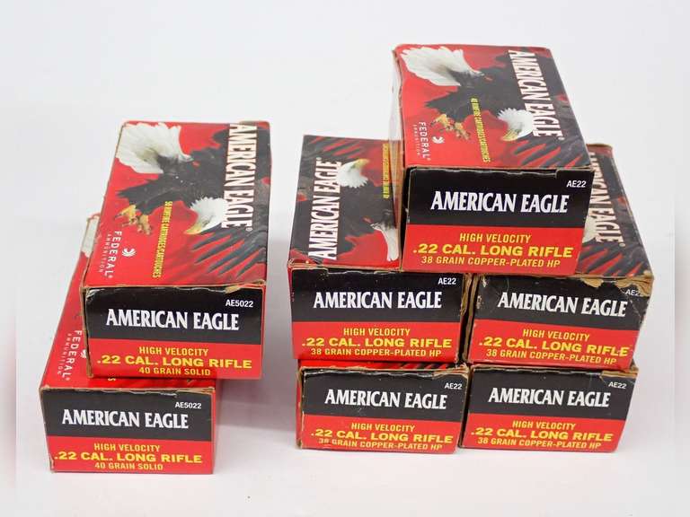 American Eagle .22 Cal Long Rifle Ammunition Lot - 1 Box is not full. image