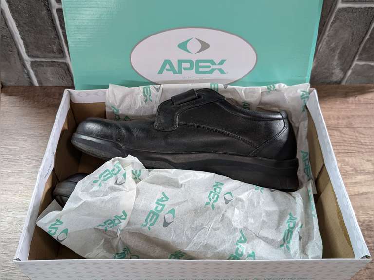 APEX BRAND MEN'S SIZE 14 ORTHOPEDIC SHOES image