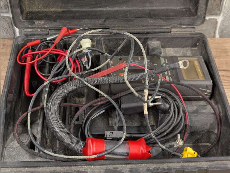 FLUKE 27/FM MULTIMETER WITH TEST LEADS AND ACCESSORIES INCLUDING MAX VOLTAGE ADAPTER, BATTERY LEAK DOWN ADAPTER, AND MORE image